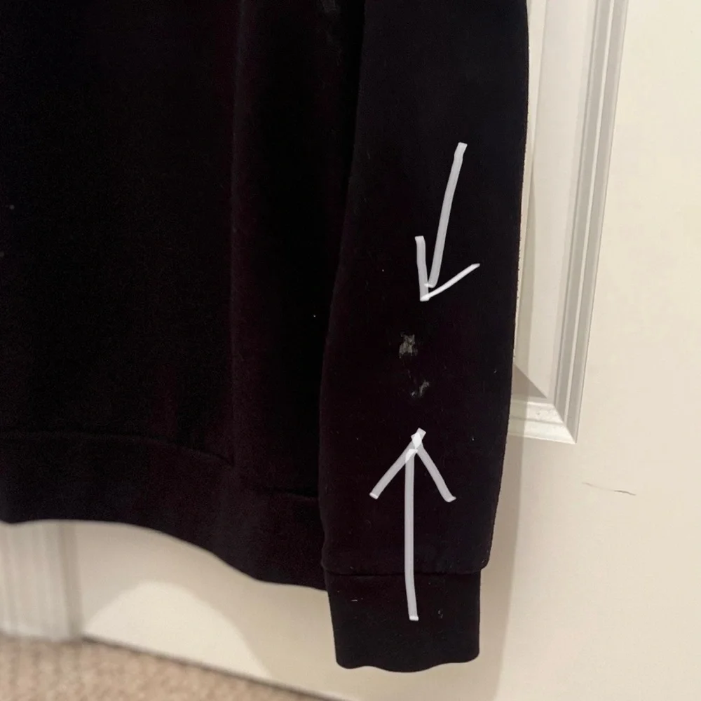 3/$19 Kronstadt Lars black Recycled cotton hoodie sweatshirt